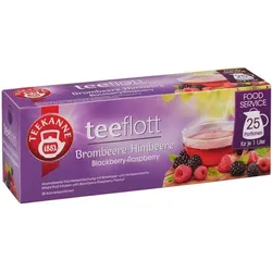 TEEKANNE Früchtetee Brombeere-Himbeere 25 Stück Kannenportion Papierkuvert lila