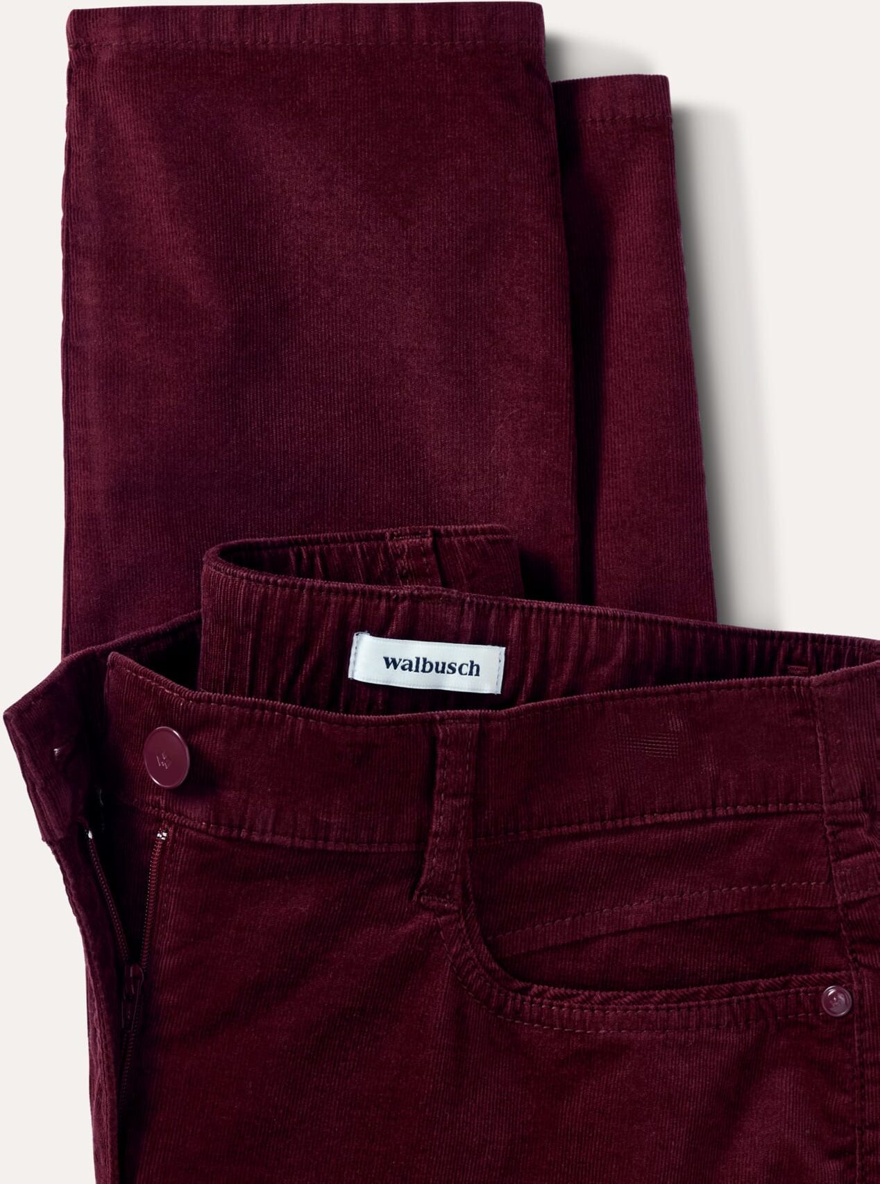 Walbusch Five Pocket Cordhose, normale Größen#Kurzgrößen, Farbe Rot, 21, softer Griff brillante Farben Damen