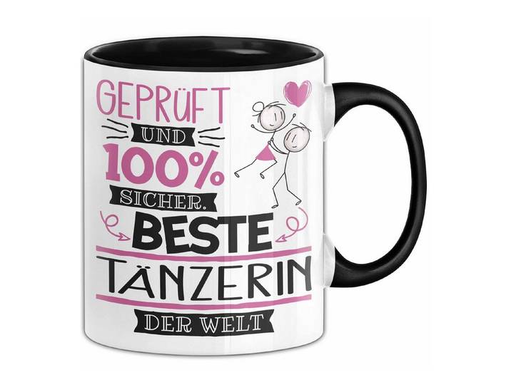 Trendation Tasse Beste Tänzerin Der Welt Tasse Geschenk für Eine Tänzerin Geprüft Und