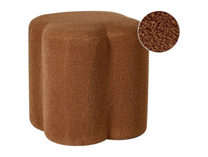 POUF Bouclé Goldbraun Mancos