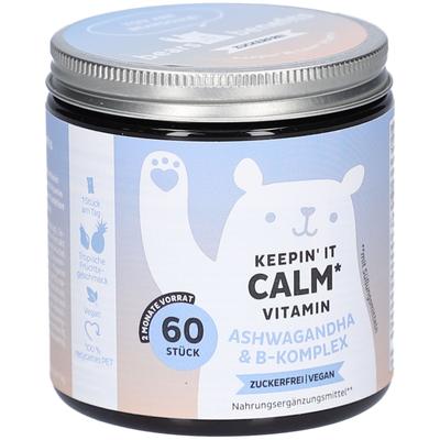 Keepin’ It Calm Vitamin Ashwagandha & B-Komplex, zuckerfrei 60er 60 St Kaugummi