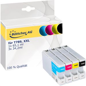 kompatibel für Epson T789, XXL, Multipack, schwarz, cyan, magenta, gelb