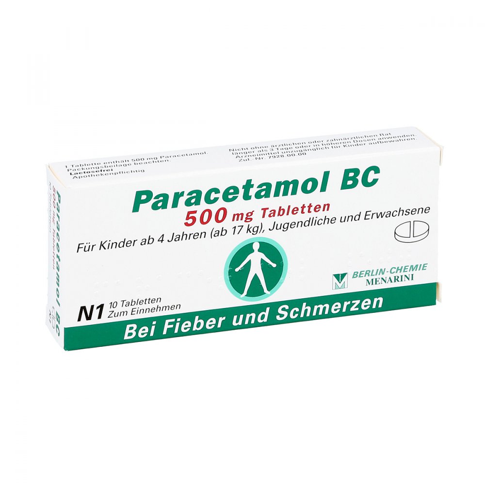 BERLIN-CHEMIE AG Paracetamol BC 500mg 04088345
