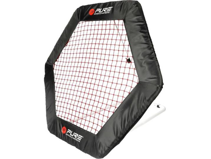 Fussball Rebounder FTM Hexagon 50x50x50cm - Farbe: Schwarz - Rebounder
