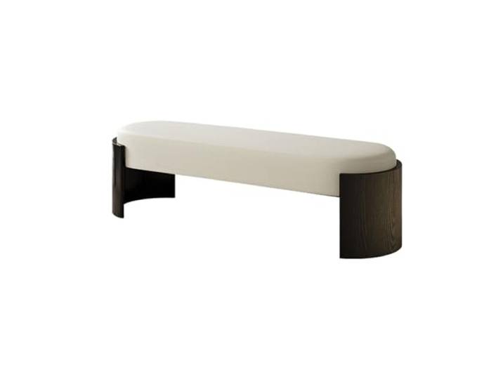 Dekorativ Ledergepolsterter Schuhwechselhocker for den Heimgebrauch Ankleidezimmer, Sofa, Schlafzimmer, Betthocker(XS)