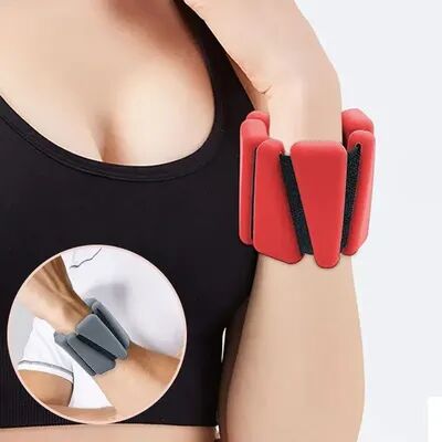 On Spot Shop Wrist Weights Yoga Fitness Exercise Triangle Silicone Adjustable Ankle Wrist Protector Weight Bracele Jogging Wristband black 1pcs 1lb