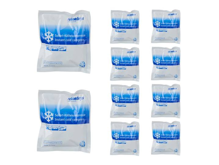 Kühlpack zum Knicken 10er-Set Weiss-Blau