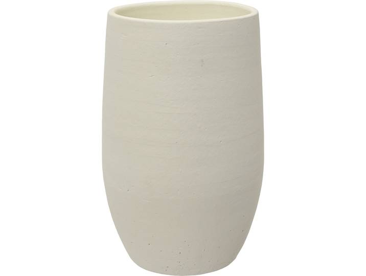 Vase Reduced weiss Terracotta D 19 H 30 cm