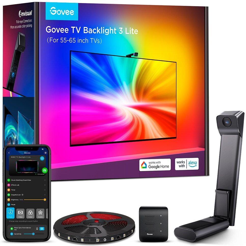 Govee TV Backlight 3 Lite - 55 - 65" - Sort