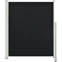vidaXL Einziehbare seitliche Terrassenmarkise, 160 x 300 cm, schwarzes Orion-Design-Modell