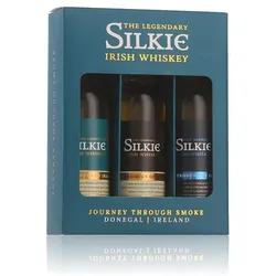 Silkie Journey Through Smoke Irish Whiskey Tasting Set 46% Vol. 3x0,05l in Geschenkbox