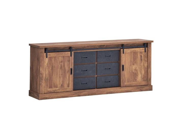 Buffet 2 portes coulissantes 6 tiroirs Elo