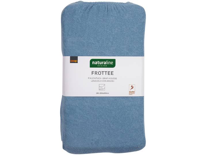 Naturaline Textil Bio Fixl. Frotte 180x200 hellblau
