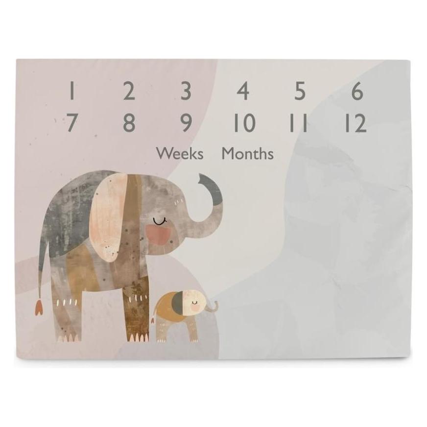 Ceba Elefantenfamilie Meilensteine Spielmatte (72 x 92 cm) (57570111)