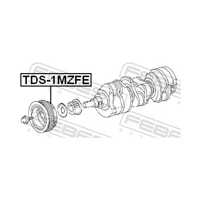 FEBEST Riemenscheibe, Kurbelwelle TDS-1MZFE für TOYOTA