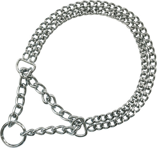 Annan Tillverkare Pet-Food Kättinghalvstryp Halsband 2-Rad - 2mm "SAFE" (Längd: 35CM)