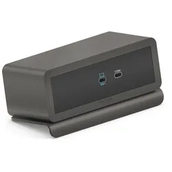 mediahub2 - 7 Steckplätze, freistehend auf Tisch - Space grey Gehäuse und matt-schwarze Module. M2 Dock. Buchse - Keine. Stecker - Keiner