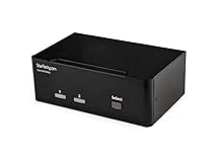StarTech Switch KVM DisplayPort 2 Ports Double Écran, 4K 60Hz, DP 1.2