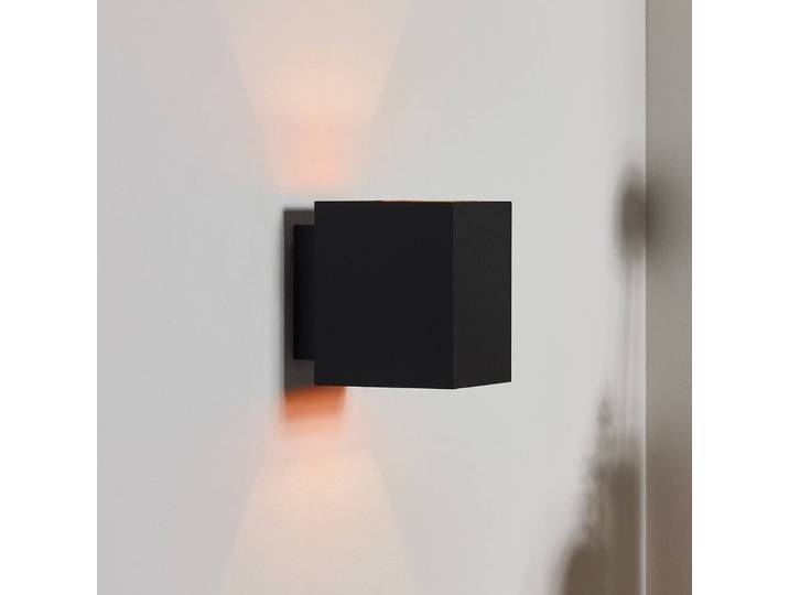 Lucide Wandleuchte Xera, dimmbar, schwarz, für Wohn- / Esszimmer, Aluminium, Modern