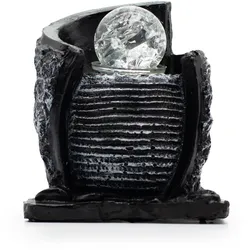 Tabletop Water Feature -15x13x20cm - Water Pot & Crystal Ball