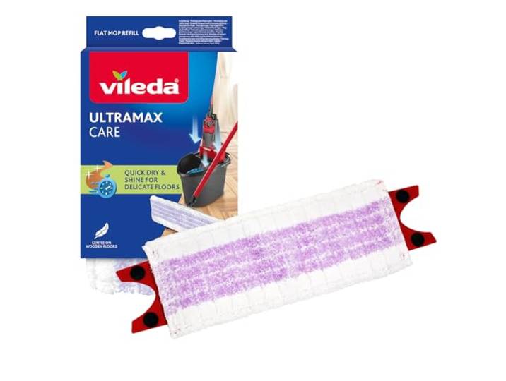 Vileda Ultramax Care Bodenwischer Ersatzbezug, 100% recycelte Mikrofaser