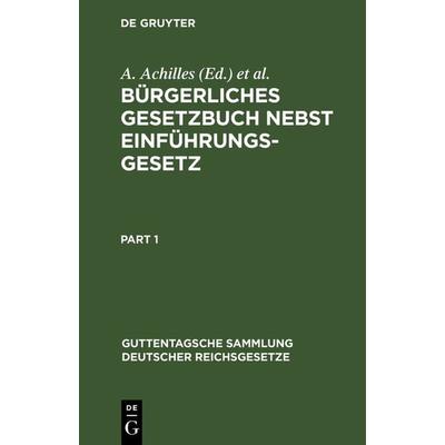 Bürgerliches Gesetzbuch, Gebundene Ausgabe von , De Gruyter, 978-3-11-240891-9