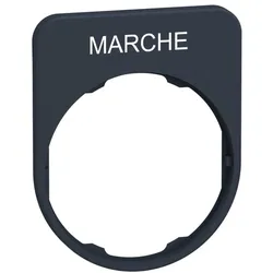 Schneider Electric ZBYFP2103 Schildträger 40x50mm, mit Beschriftung MARCHE, für Harmony 30mm