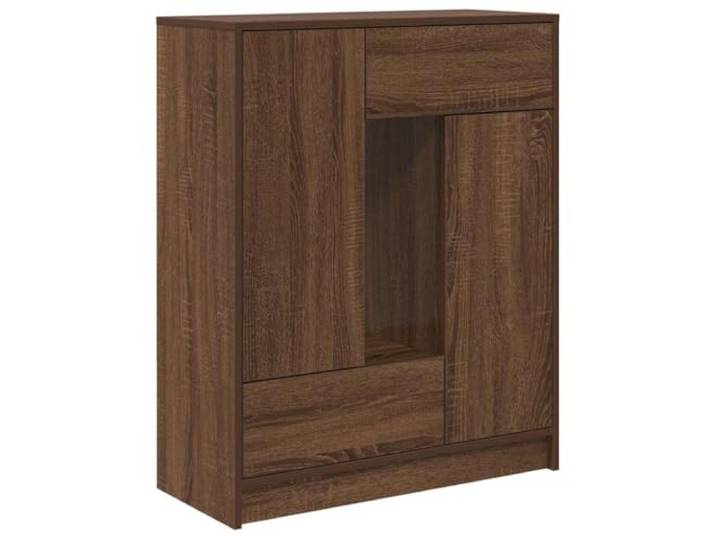 KGHFDVB Sideboard mit Schubladen Türen Braun Eichen-Optik 73x31x90 cm Holzwerkstoff, Robust, Vielseitig, Pflegeleicht, Wohnzimmer, Esszimmer, Flur