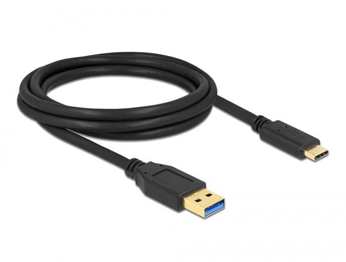 Delock SuperSpeed USB (USB 3.2 Gen 2) Kabel Typ-A zu USB Type-C™ 2 m 84004