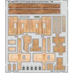 Eduard B-17F wooden floors & ammo boxes 1/48