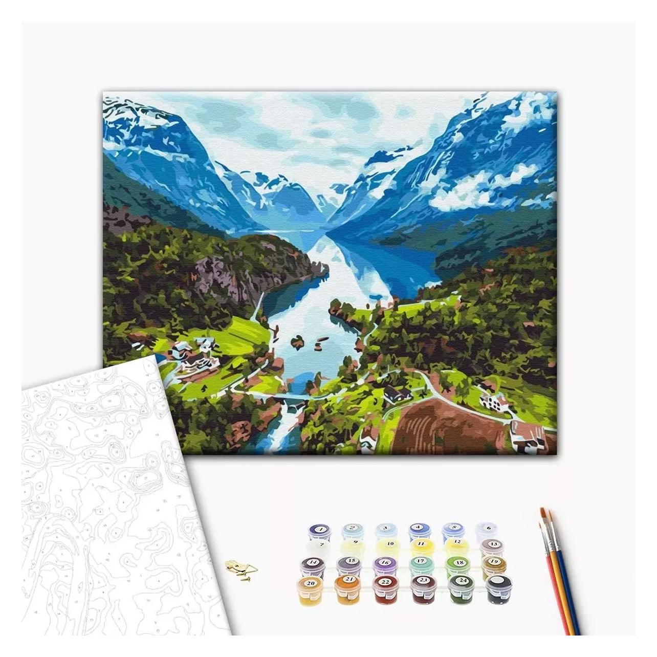 Brushme Malen nach Zahlen, 40x50 cm, Alpen, 1 Stk. (49429470)