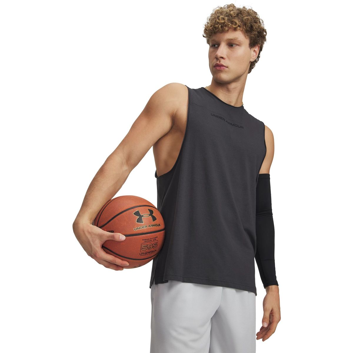 Under Armour Hoops Training Tank gray black (016) XL 6012823-016-XL
