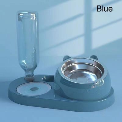 Fusion Finds Smart Pet Feeder With Automatic Pet Water Dispenser For Cats & Small Dogs blue