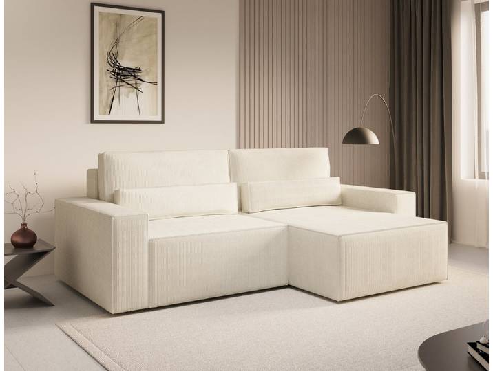 ROYAL24_MARKT Ecksofa - Brazil - mit Schlaffunktion & Bettkasten, Ecksofa 1 Teile, Schlaffunktion, Bettkasten, HR-Schaum, Wellenfederung