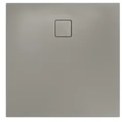 Kaldewei ALUVIA Duschwanne 325311111670 Rutschhemmend, Ablaufloch Ø 90 mm, 90 x 90 x 20 cm, warm grey 50