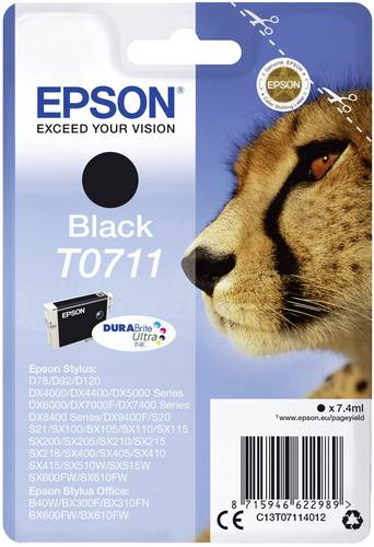 Epson Druckerpatrone T0711 Original Schwarz C13T07114012