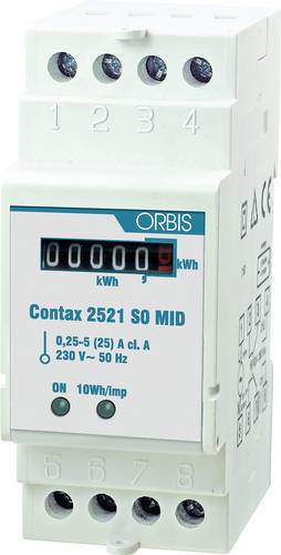 ORBIS Zeitschalttechnik kW-Zähler OB702000 Wechselstromzähler digital 25A MID-konform: Ja 1St.