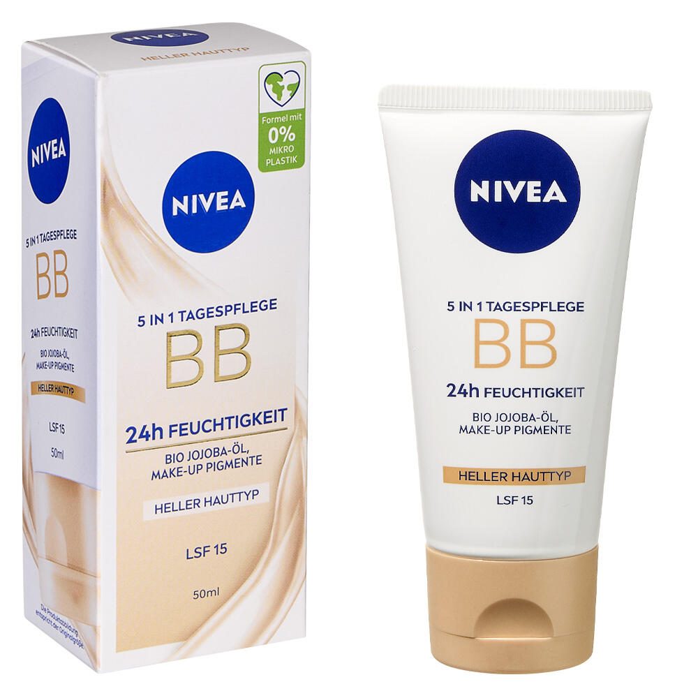 NIVEA BB HELL 5IN1 24h FEUCHTIGKEIT LFS 15 Gesichtscreme 50,0 ml 82333