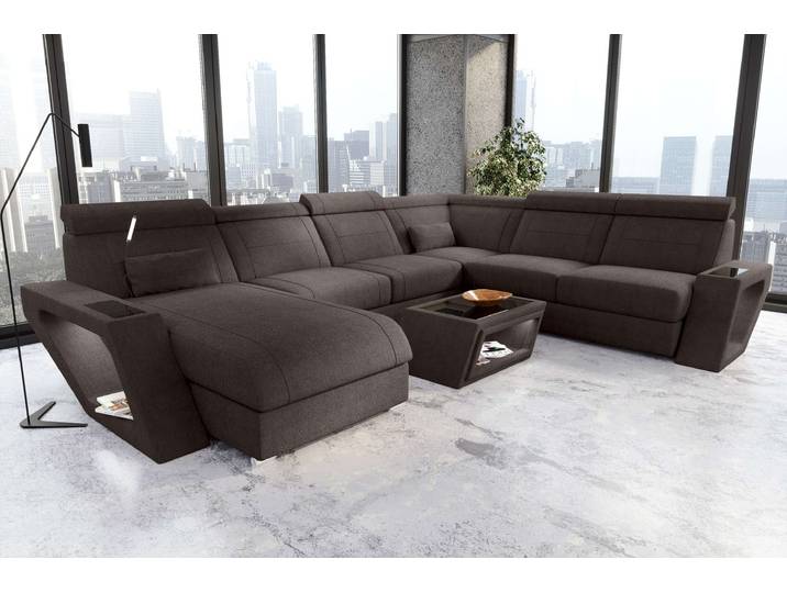 XXL Wohnlandschaft Catania Stoffsofa