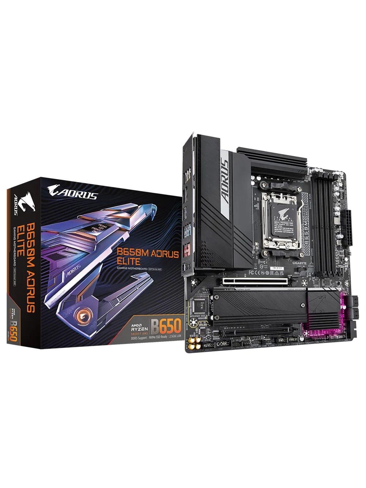 GIGABYTE B650M AORUS ELITE Mainboard - AMD B650 - AMD AM5 - DDR5 RAM - ATX