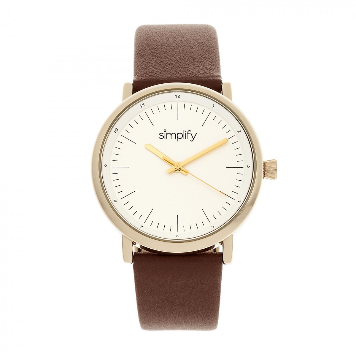 Vereinfachen Sie die 6200 Lederarmbanduhr