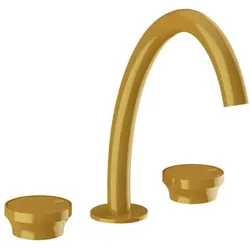 Gessi Origini 3-Loch Waschtischarmatur, mittlere Version, ohne Ablaufgarnitur, Ausladung 186mm, 66014277, Farbe: Glossy Ocra
