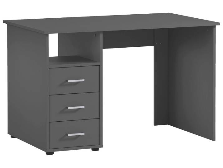 Schreibtisch SCHILDMEYER Baku , grau (anthrazit, anthrazit, anthrazit), B:115,8cm H:74cm T:70cm, Tische, Schreibtisch, Solide Verarbeitung - Dieses Produkt ist in Deutschland gefertigt