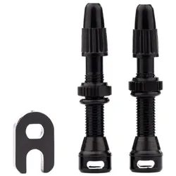 Tune Ventil 35mm Alu UST Ventil 2 Stück Schwarz