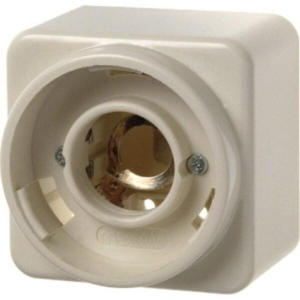 Berker 513040 Signaallamp E14, wit glanzend, voor opbouw