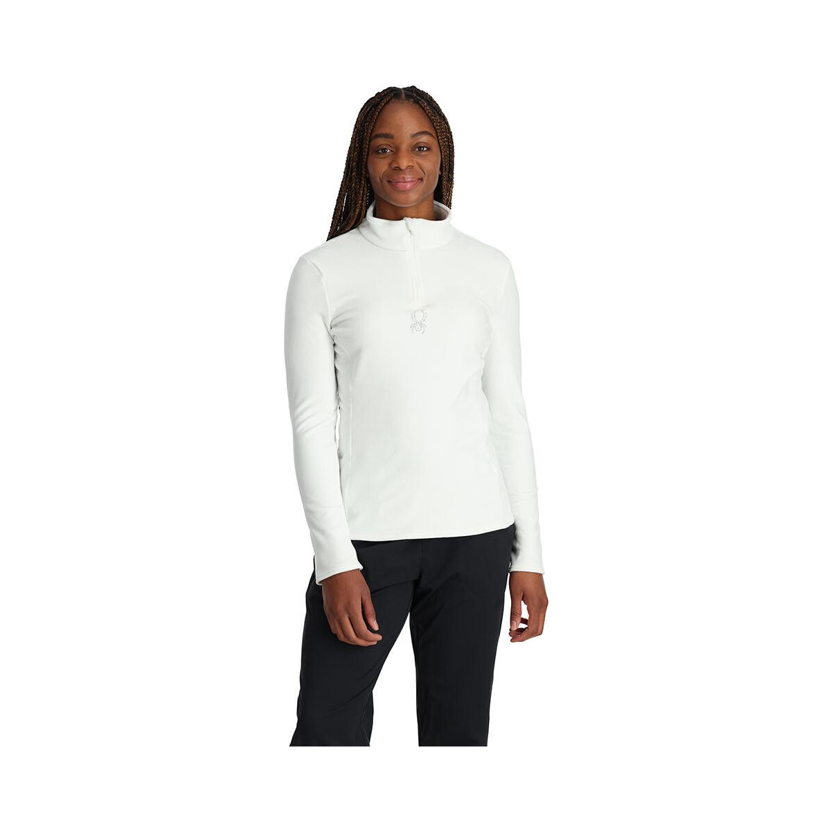 Spyder Shimmer BUG 1/2 Zip white (WHT) XS 38B125310-WHT-XS