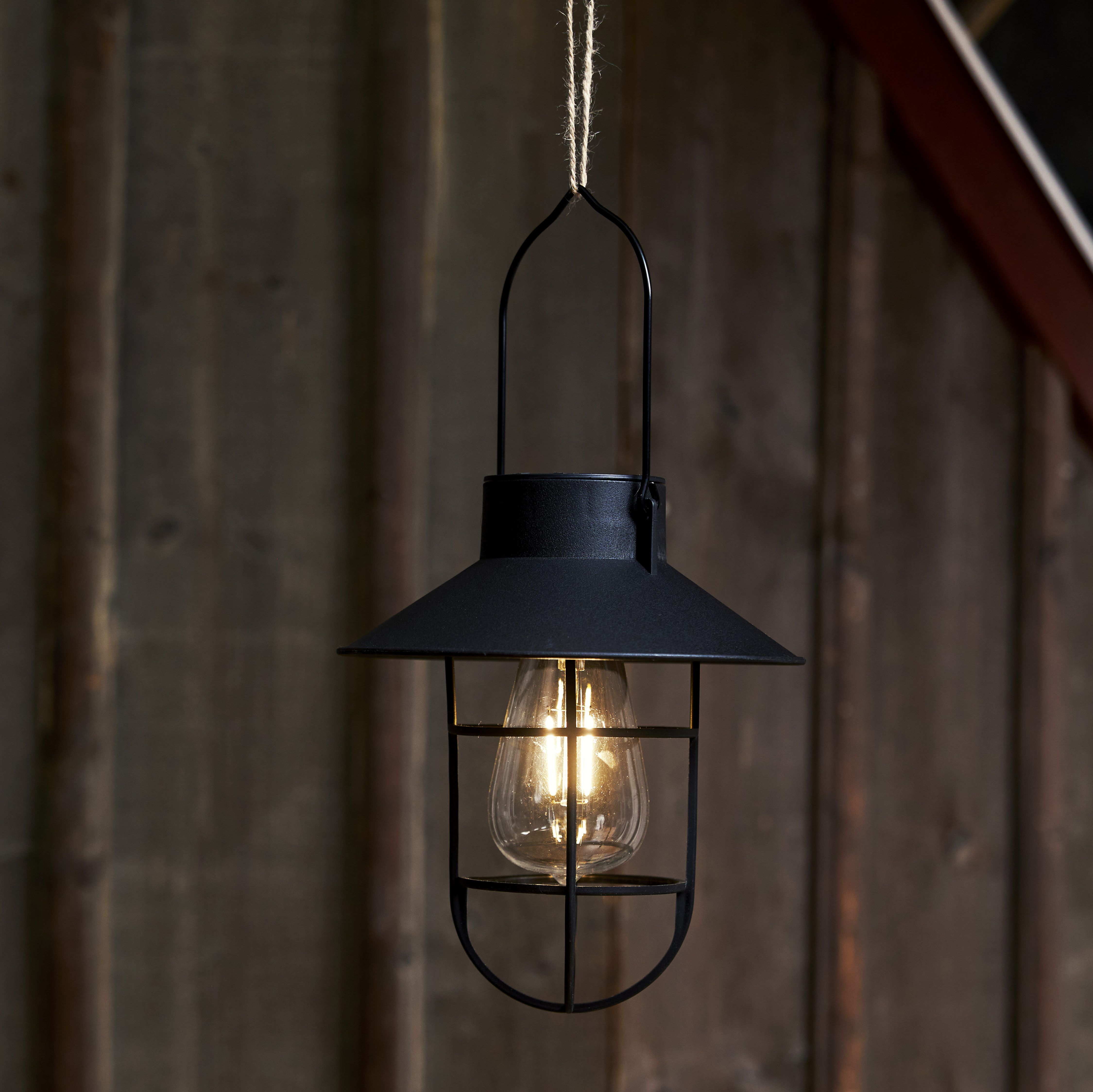 LED Solarleuchte "Solar Dekoration Cage", schwarz, B:18cm H:21cm L:18cm T:18cm Ø:18cm, PARFORCE TRADITIONAL HUNTING, Leuchten, LED Solarleuchte, Hängende Solar-Laterne