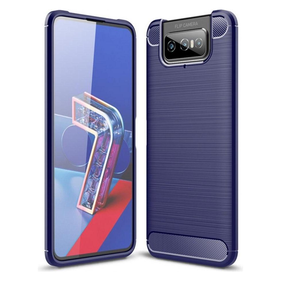 Screenguard Asus Zenfone 7 / 7 Pro Hülle Carbon Brushed Soft TPU (Asus Zenfone 7, HTC 7 Pro) (00027224)
