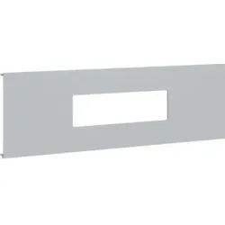 Hager R93277035 Blende AEE 9-fach Stahl BRS OT 120 lgrau