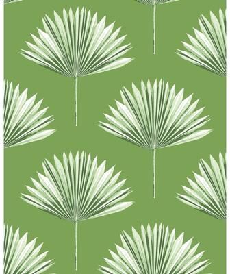 NextWall Tropical Fan Palm Peel and Stick Wallpaper